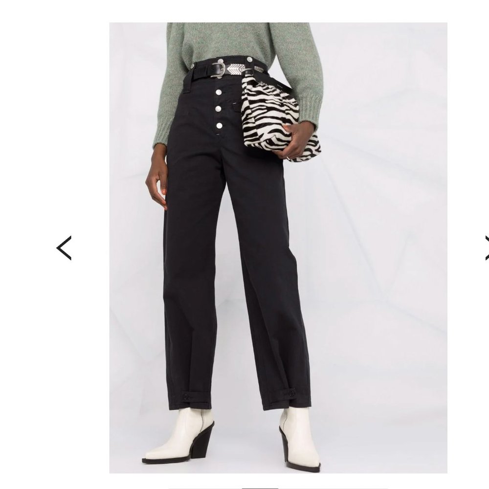 NWT BOHO *very Chloe* Isabel Marant Darlena trousers pants 34 FR XS Small Navy